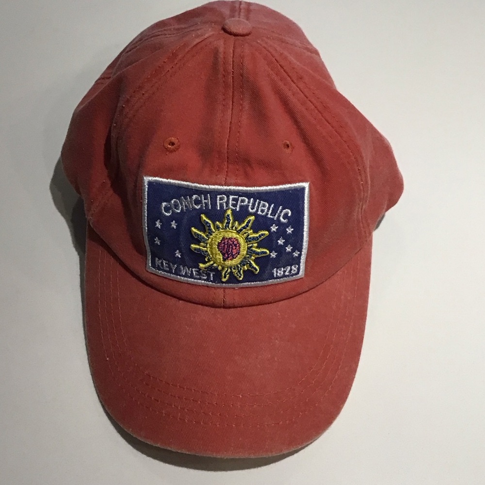 Conch Republic Red Baseball Cap
